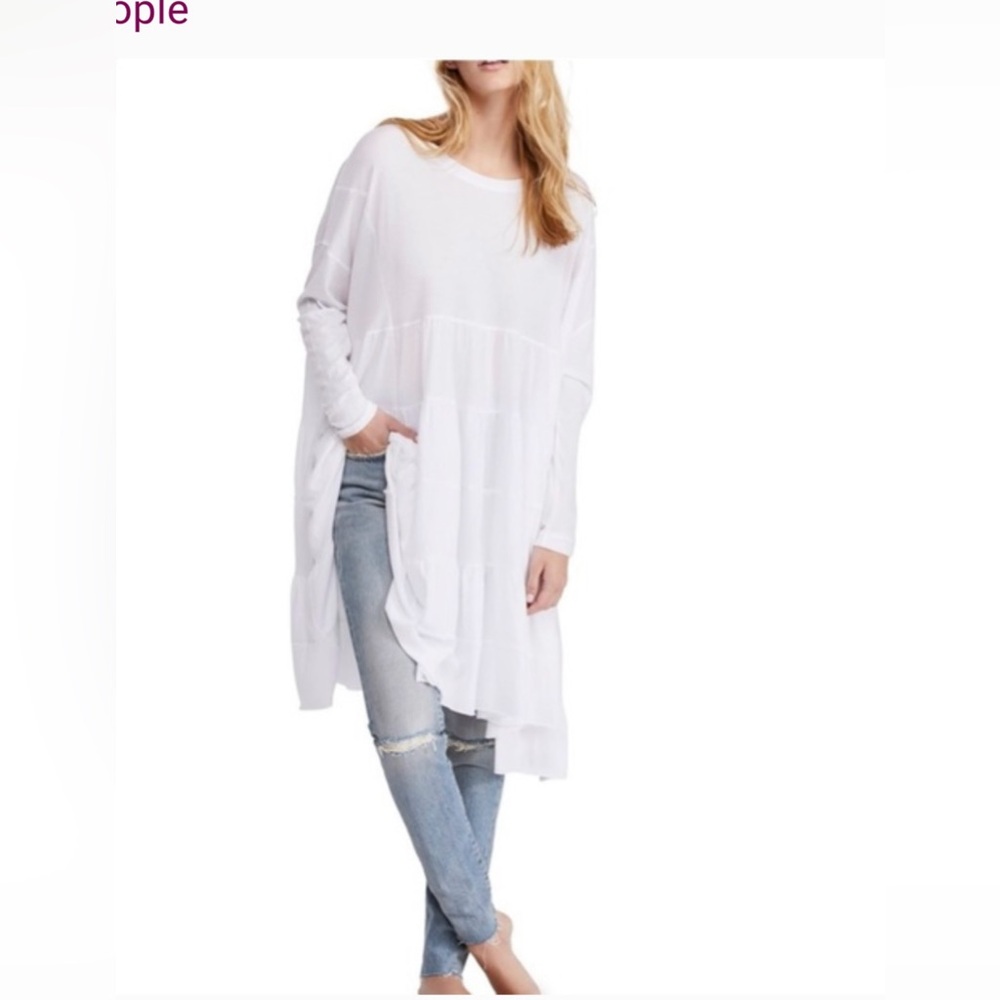 WE THE FREE White oversized tunic/midi dress